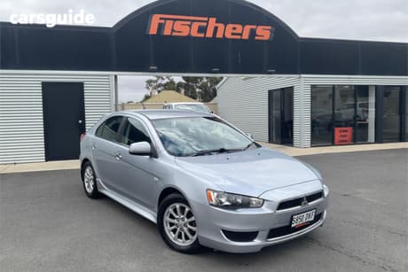 Silver 2012 Mitsubishi Lancer Hatchback Lx Sportback