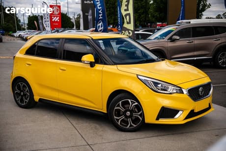 Yellow 2021 MG MG3 Hatchback Excite (With Navigation)
