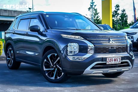 Grey 2024 Mitsubishi Outlander Wagon Exceed Tourer 7 Seat (Awd)