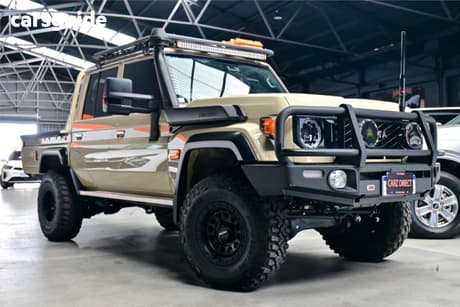 Beige 2025 Toyota Landcruiser 70 Series Double Cab Chassis Lc79 Gxl + Diff Locks