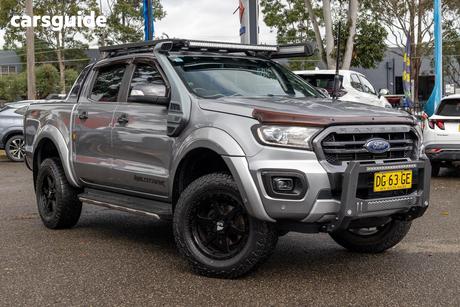 Grey 2019 Ford Ranger Double Cab Pick Up Wildtrak 2.0 (4X4)