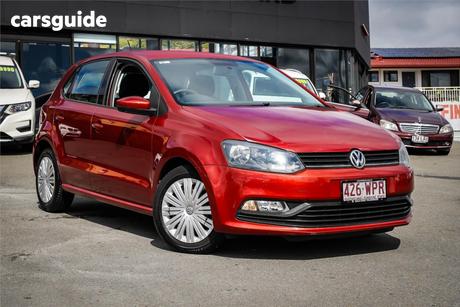 Red 2015 Volkswagen Polo Hatchback 66 Tsi Trendline