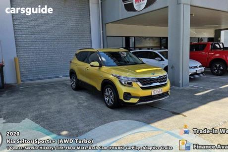 Yellow 2019 Kia Seltos Wagon Sport+ (Awd)