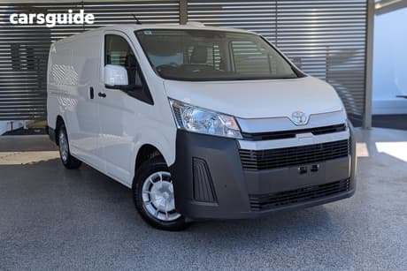 White 2022 Toyota HiAce Van Lwb