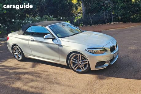 Silver 2016 BMW 220I Convertible Sport Line