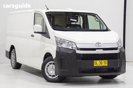 White 2024 Toyota HiAce Van Lwb