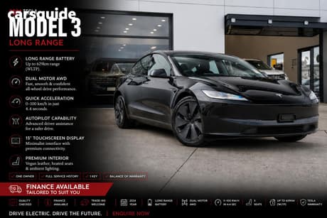 Black 2024 Tesla Model 3 Sedan Long Range