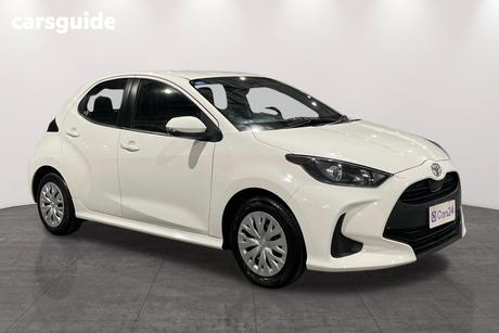 White 2023 Toyota Yaris Hatchback Ascent Sport