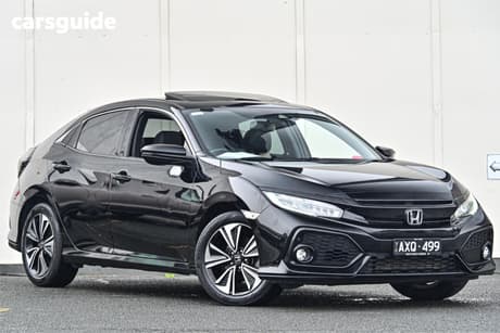 Black 2018 Honda Civic Hatchback Vti-Lx