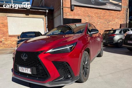 Red 2025 Lexus NX350H Wagon F Sport Hybrid 2Wd