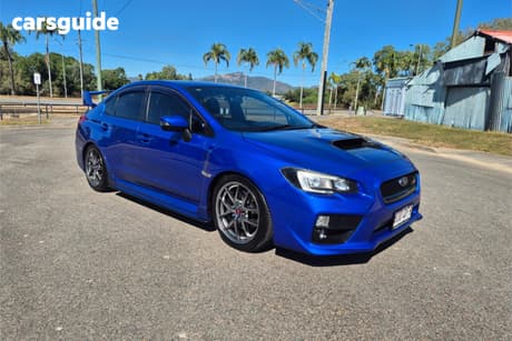 Blue 2014 Subaru WRX Sedan Sti Premium