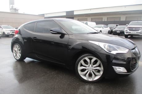 Black 2012 Hyundai Veloster Coupe