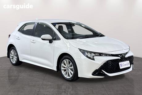 White 2024 Toyota Corolla Hatchback Ascent Sport
