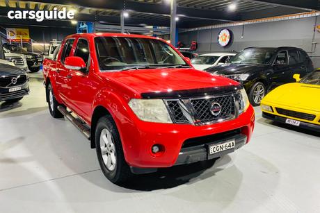 Red 2012 Nissan Navara Dual Cab Pick-up St (4X4)