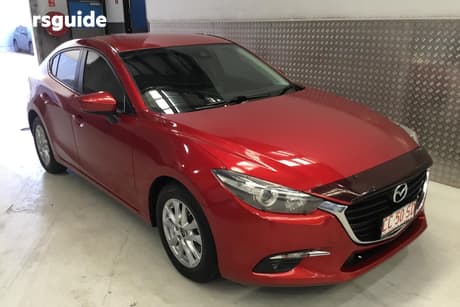Red 2016 Mazda 3 Sedan Maxx