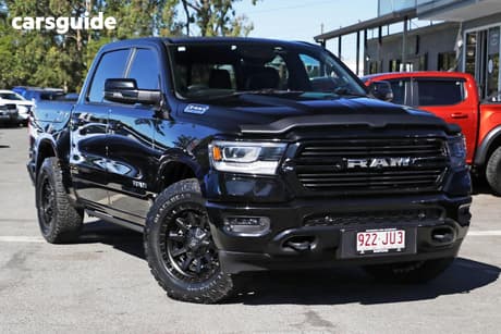 Black 2023 RAM 1500 Crew Cab Utility Laramie (Hybrid)