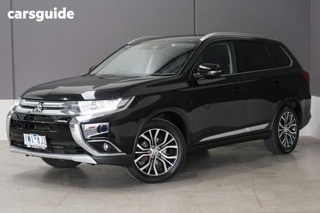 Black 2017 Mitsubishi Outlander Wagon Ls Safety Pack (4X4) 7 Seats