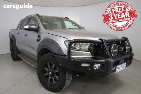 Silver 2019 Ford Ranger Double Cab Pick Up Wildtrak 3.2 (4X4)