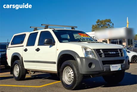 White 2012 Isuzu D-MAX Crew Cab Utility Sx Hi-Ride (4X4)
