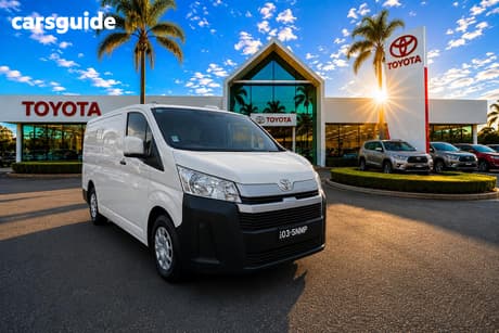 White 2022 Toyota HiAce Van Lwb