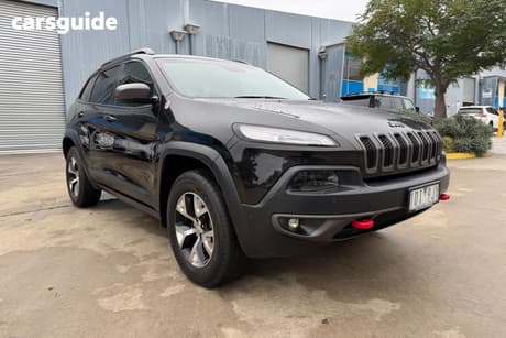 Black 2014 Jeep Cherokee Wagon Trailhawk (4X4)