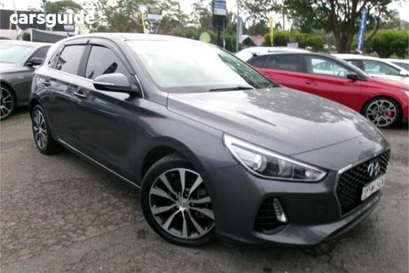 Grey 2018 Hyundai I30 Hatchback Elite 1.6 Crdi