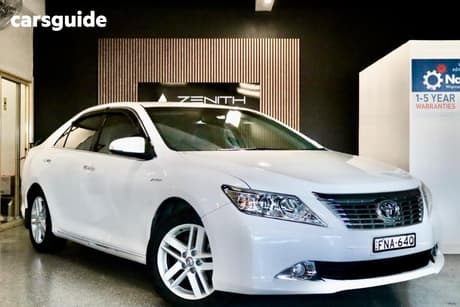 White 2012 Toyota Aurion Sedan Prodigy