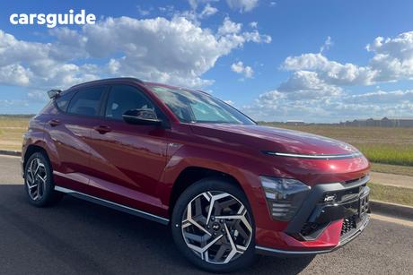 Red 2026 Hyundai Kona Wagon Hybrid Elite N Line