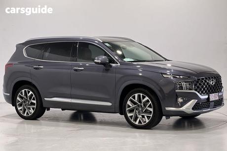 White 2020 Hyundai Santa FE Wagon Highlander Crdi (Awd)