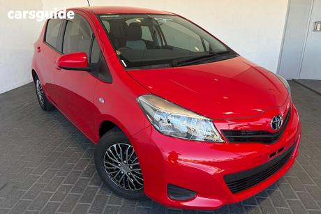 Red 2014 Toyota Yaris Hatchback Ascent