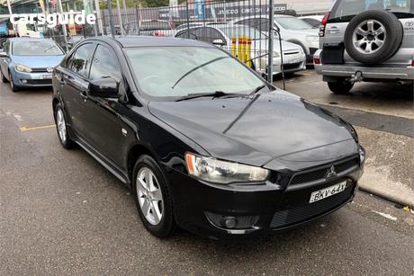 Black 2009 Mitsubishi Lancer Hatchback Vr Sportback