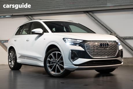 White 2024 Audi Q4 E-Tron Wagon 55