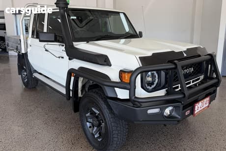 White 2025 Toyota Landcruiser 70 Series Double Cab Chassis Lc79 Gxl + Diff Locks