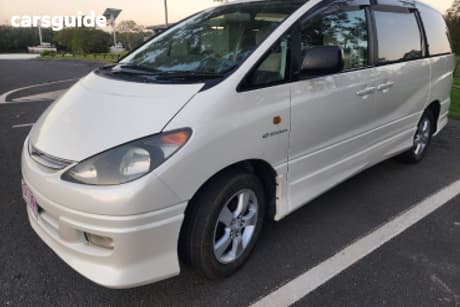 White 2003 Toyota Estima Commercial AERAS