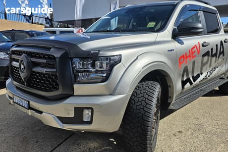 Silver 2026 GWM Cannon Alpha Dual Cab Utility Ultra Phev (4X4)
