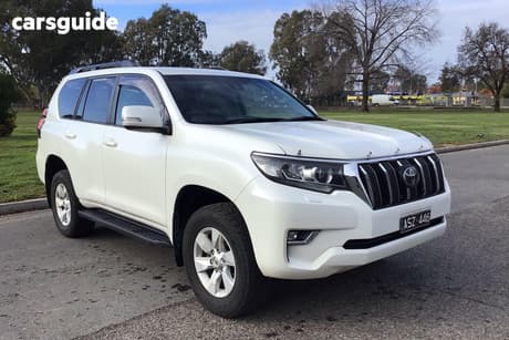White 2018 Toyota Landcruiser Prado Wagon Gxl (4X4)