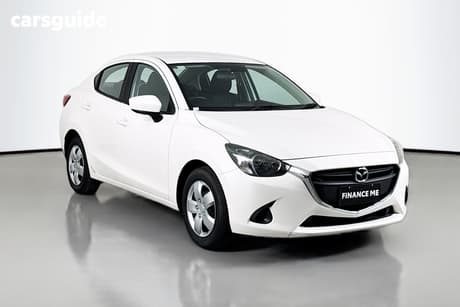 White 2017 Mazda 2 Sedan Neo