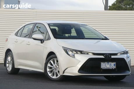 White 2021 Toyota Corolla Sedan Sx