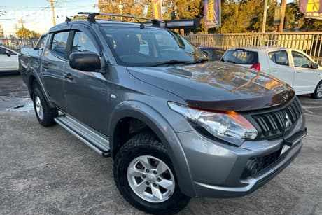 Grey 2018 Mitsubishi Triton Dual Cab Utility Glx (4X4)