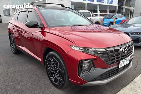 Red 2022 Hyundai Tucson Wagon Highlander (Fwd)