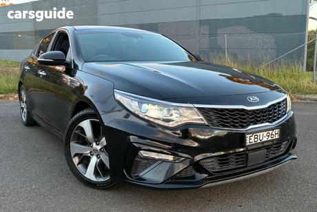 Black 2019 Kia Optima Sedan Gt Nav (Black Leather)