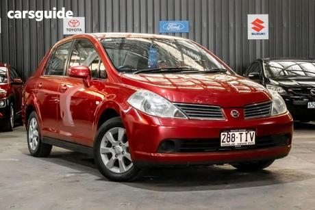 Red 2006 Nissan Tiida Sedan St