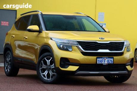 Yellow 2020 Kia Seltos Wagon Sport+ (Fwd)
