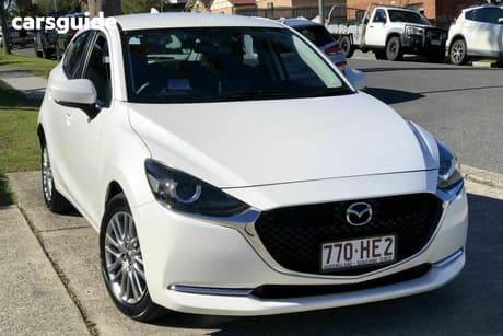 White 2023 Mazda 2 Hatchback G15 Evolve