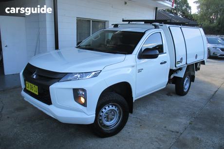 White 2020 Mitsubishi Triton Cab Chassis Glx