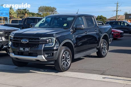Black 2025 Ford Ranger Double Cab Pick Up Sport 3.0 (4X4)