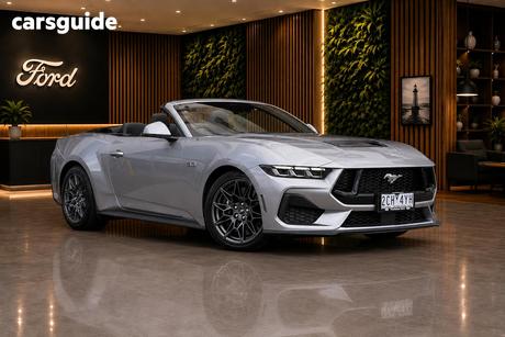 Silver 2025 Ford Mustang Convertible Gt 5.0 V8
