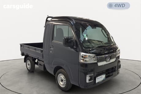 Black 2024 Daihatsu Hijet Ute Tray JUMBO EXTRA 4WD