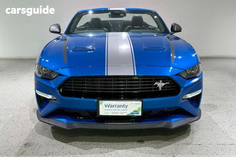 Blue 2021 Ford Mustang Convertible 2.3 Gtdi