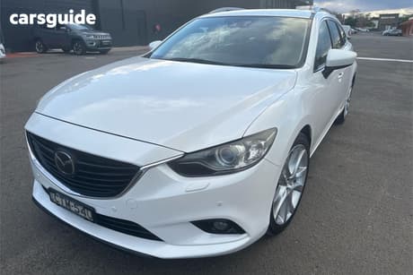 White 2014 Mazda 6 Wagon Atenza